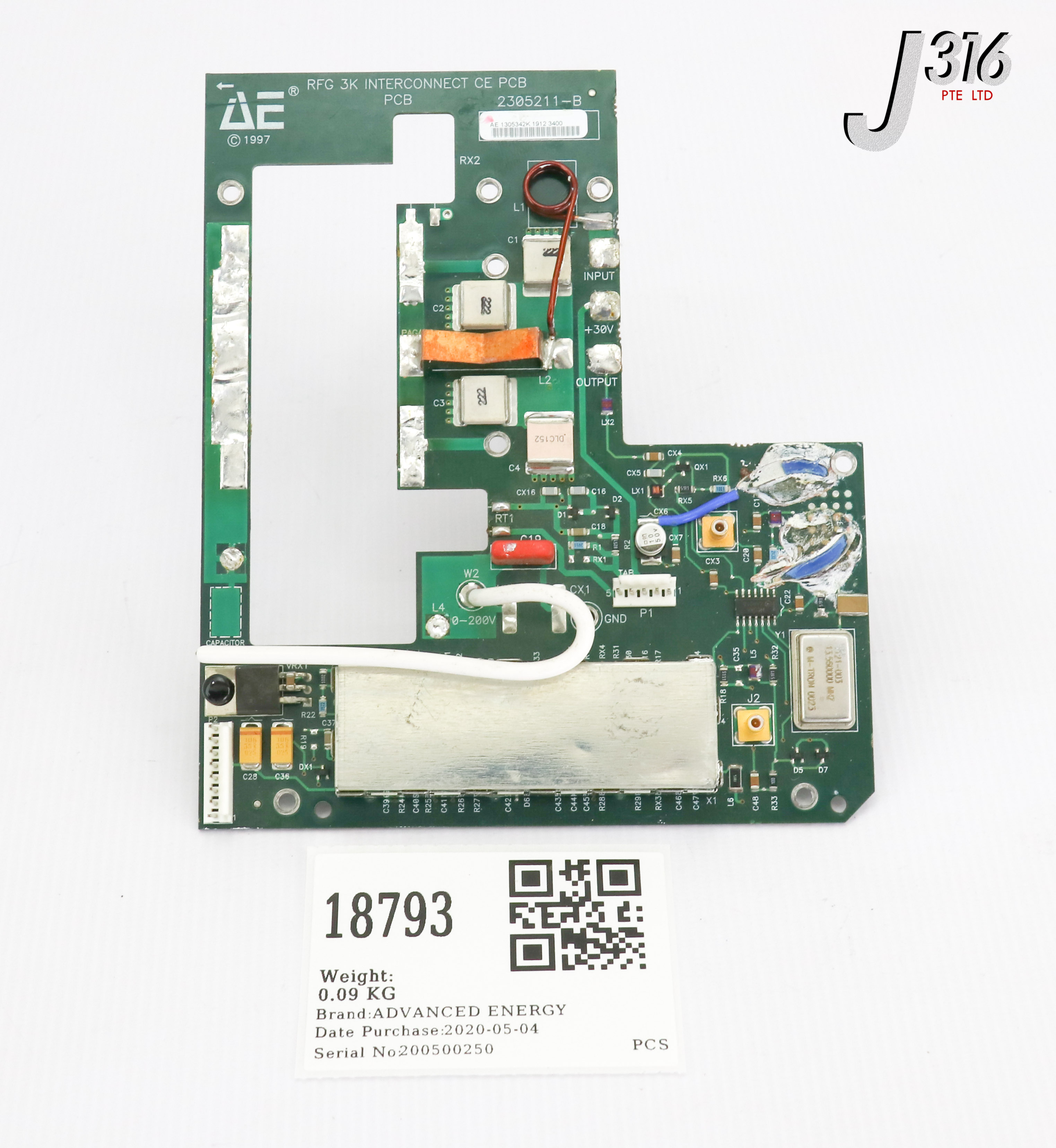 18793 ADVANCED ENERGY PCB, RFG 3K INTERCONNECT CE 2305211-B | eBay
